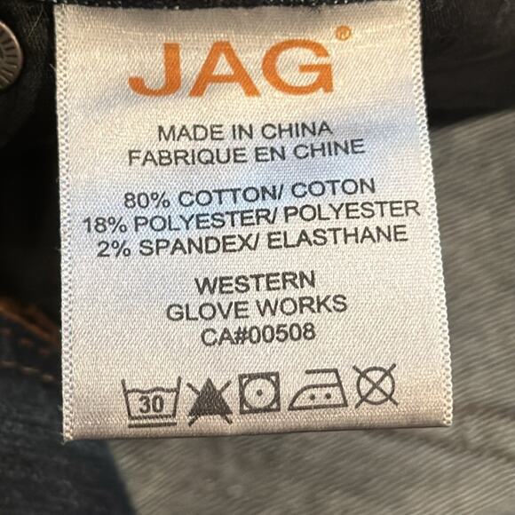 JAG Jeans Women's Low Rise Boot Leg Jean Dark Wash Size 14 - Picture 7 of 10